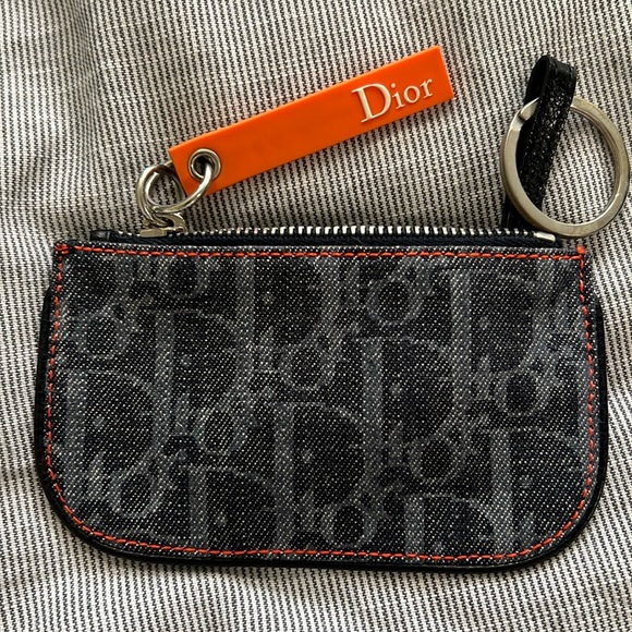 ❤❤❤CHRISTIAN DIOR FLIGHT Coin/Key Holder - Picture 7 of 7